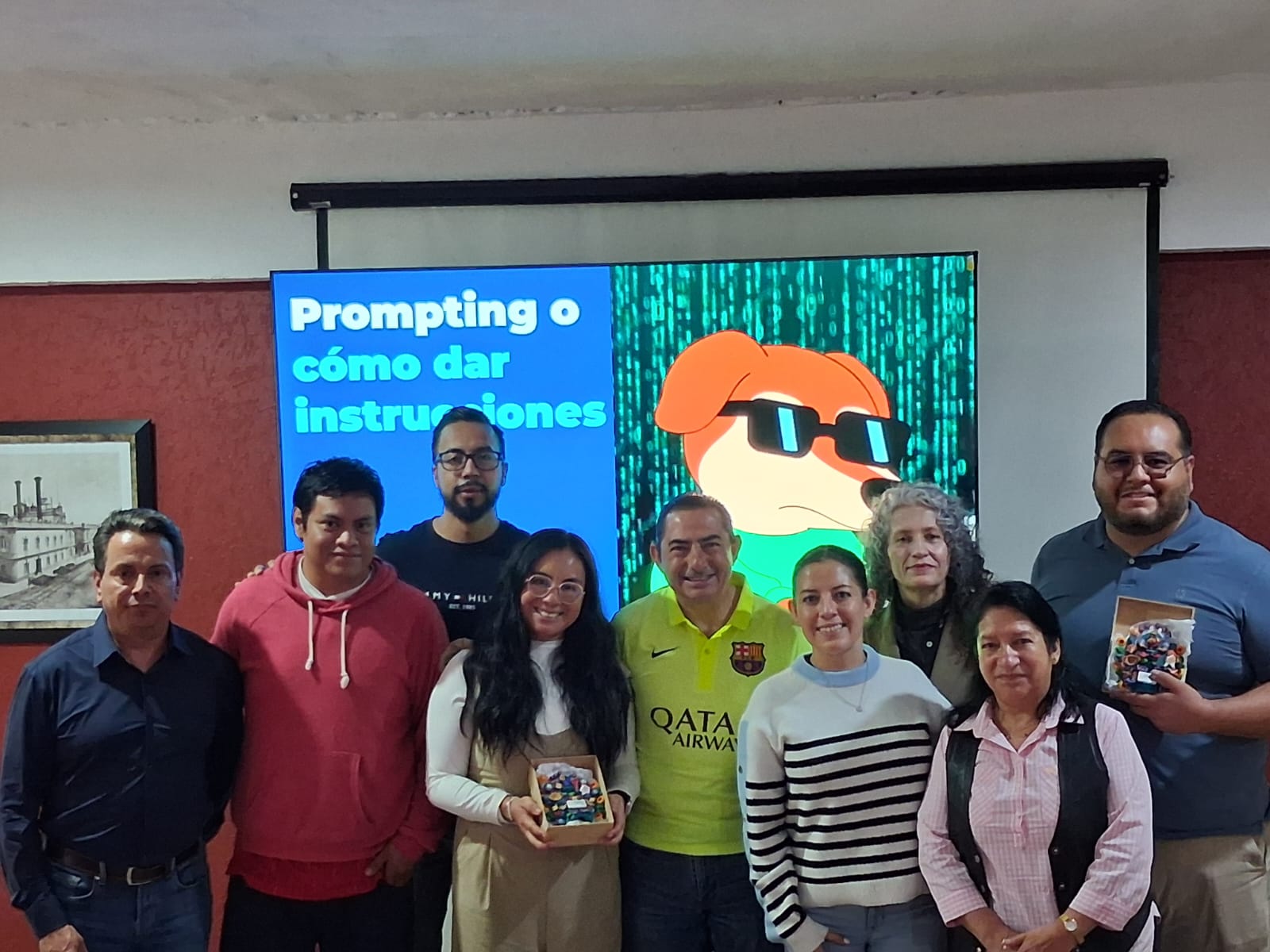 Participantes en sesión presencial del taller IA para la Productividad